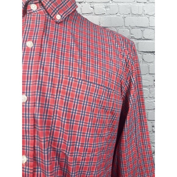 L.L.Bean Performance Shirt Men Large Slightly Fitted Nylon,Spandex Orange,Blue - Picture 4 of 7